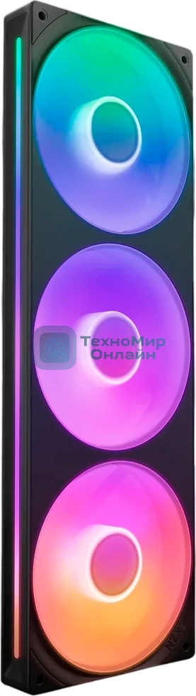 Вентилятор для корпуса Case Cooler NZXT F360 RGb Core (120x120x25мм, 4-pin PWM, RGb, 75.12CFM, 30dBA, 2400RPM, Black, Single-Frame RGb Fan Unit)
