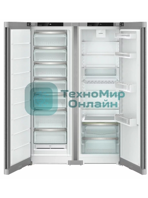 Холодильник Liebherr Комбинация XRFsd 5220-22 001 (SFNsdd 5227-22 001 + SRsdd 5220-22 001) нержавеющая сталь двухкамерный 398/271л морозилка сбоку, No Frost, Side by Side