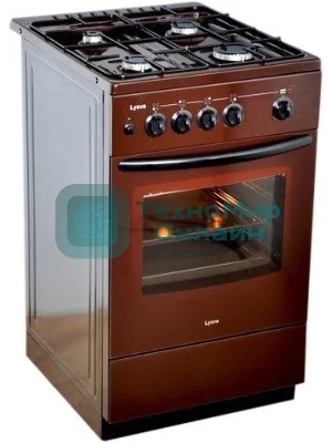 Плита газовая Лысьва ГП 400 МС -2у коричневый, конфорок 4 шт, духовка 57 л, 50 см x 84 см x 60 см