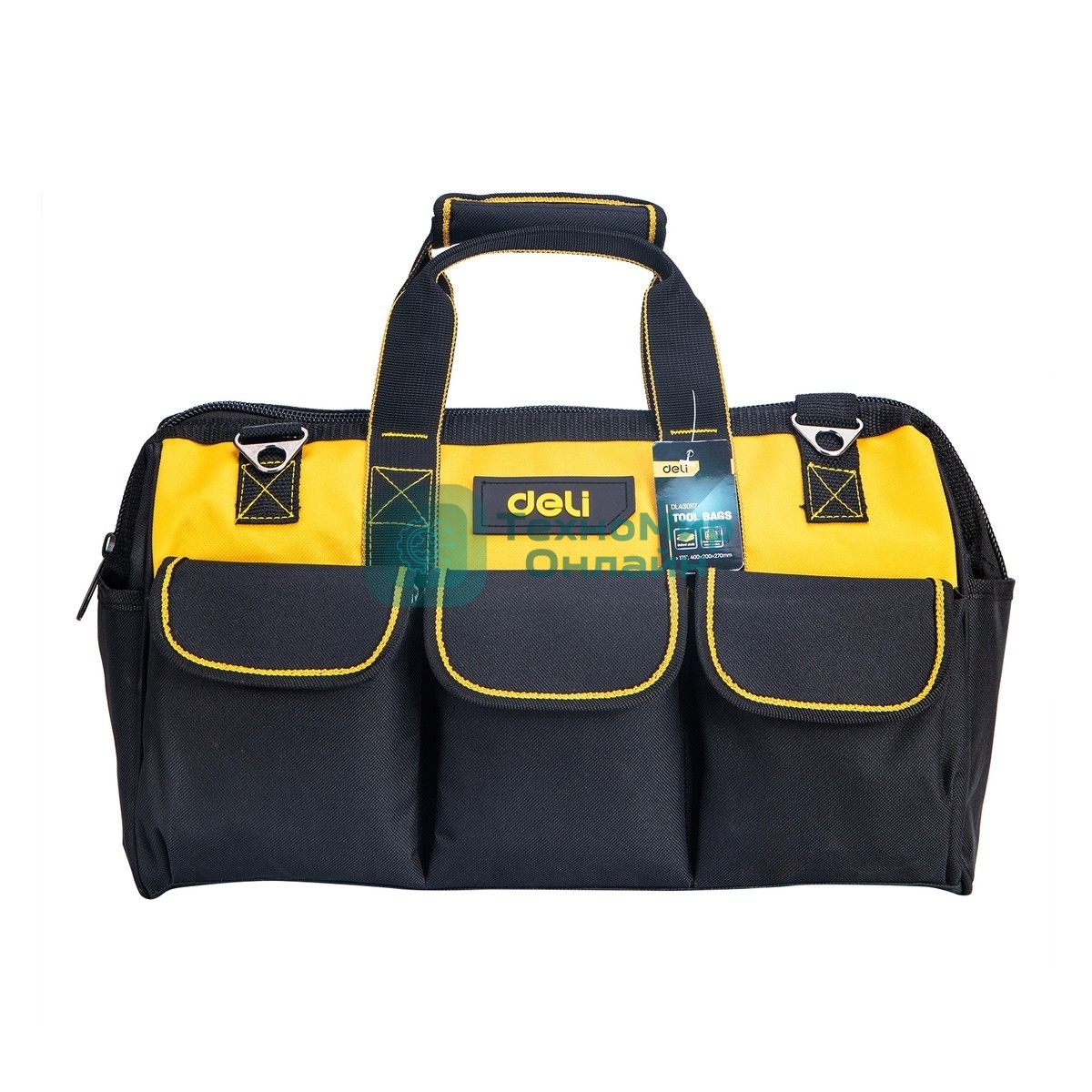 Сумка для инструментов Deli DL430117 400 x 200 x 270мм Ткань Оксфорд.