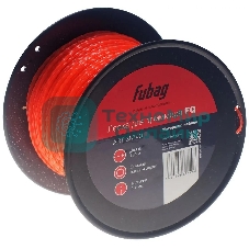 Триммерная леска FUBAG FQ, сечение витой квадрат, L 130 м х 2.4 мм 38749