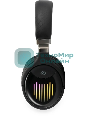 Беспроводные/проводные наушники Digma BT-16 черный, накладные, Bluetooth + проводной, складная конструкция, до 10 ч