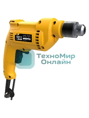 Дрель сетевая Deli DL-DZ10-E3 (500Вт, 0-3300об/мин, ключевой патрон 10мм, картон)