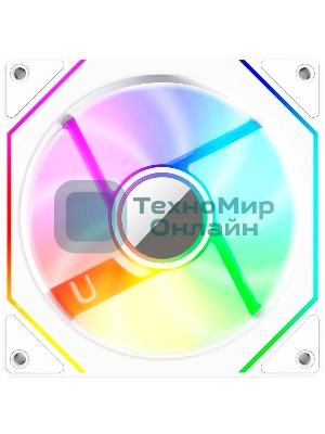 Вентилятор для корпуса Bloody CF-11 LCD ARGb 120х120x25 белый 4-pin 32дБ (упак.:1шт) (CF-11-ARGb120-WH) Ret