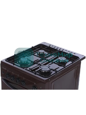Плита газовая Лысьва ГП 400 МС -2у коричневый, конфорок 4 шт, духовка 57 л, 50 см x 84 см x 60 см