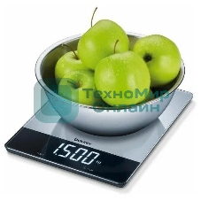 Весы кухонные Beurer KS34 XL макс.вес:15кг нержавеющая сталь