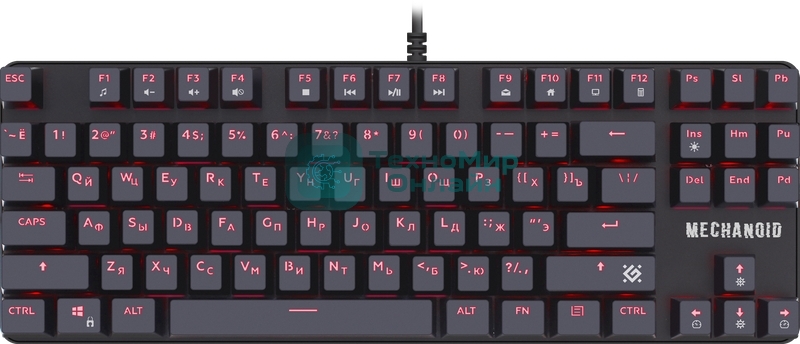 Клавиатура проводная Defender MECHANICAL MECHANOID GK-581 RU BLK