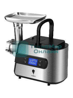 Мясорубка электрическая LEONORD LE-17706 черный, 2600 Вт, 2.0 кг/мин, реверс, металлический лоток, насадки - 5