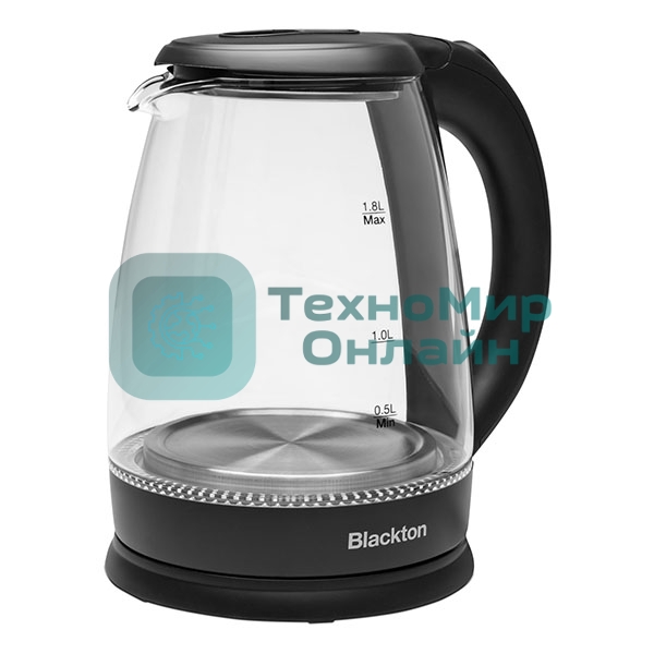 Чайник электрический Blackton Bt KT1800G Black. Мощность: 1500 Вт, Максимальный объем: 1.8 л