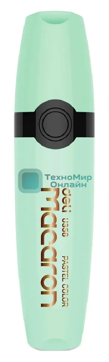 Текстовыделитель Deli EU356-GN Macaron, скошенный пишущий наконечник, 1-5мм, мятный