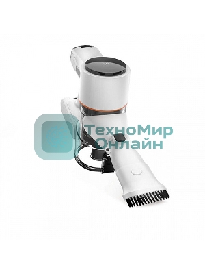 Пылесос вертикальный BQ VCA0103H белый/черный, питание от аккумулятора, 50 Вт, уборка сухая, пылесборник 0.9 л