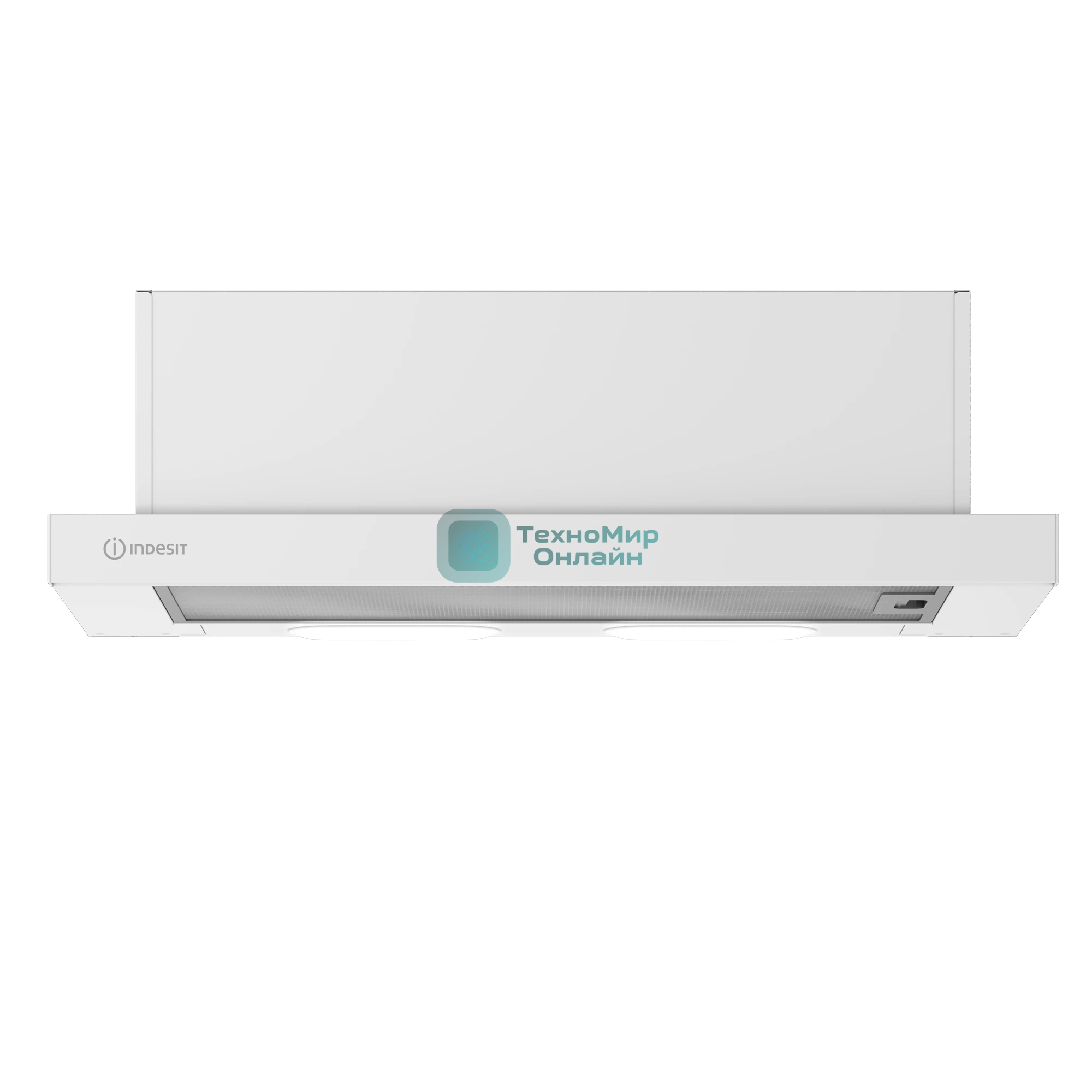 Вытяжка телескопическая Indesit INT 62HR WH белый, 60 см, 291 куб. м/ч, 63 дБ