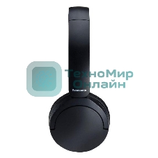 Беспроводные/проводные наушники Panasonic RB-HF630BG-K черный, накладные, Bluetooth + проводной, быстрая зарядка