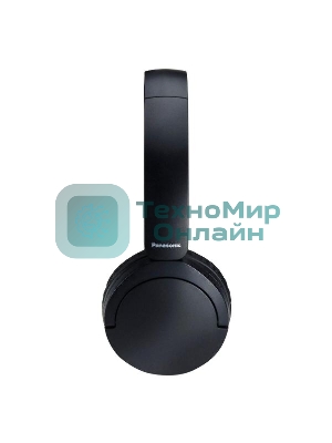 Беспроводные/проводные наушники Panasonic RB-HF630BG-K черный, накладные, Bluetooth + проводной, быстрая зарядка