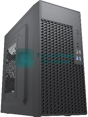 Компьютерный корпус с блоком питания Foxline 450Вт./Case Forza mATX, 450W, 2xUSB 2.0+2xUSB 3.0, Black, w/o FAN, 8 см fan PSU, power cord