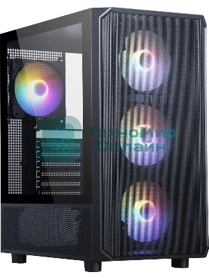 Компьютерный корпус Accord 3602 черный без БП ATX 2xUSB3.0 1xUSB3.1 audio bott PSU