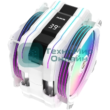 Кулер для процессора Alseye M120D-W-Plus белый, 120 мм, алюминий/медь, 1900 об/мин, 41.2 дБ, 4 pin, 250 Вт, 160 мм