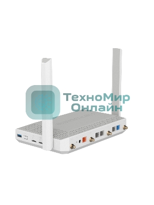 Мультигигабитный интернет-центр Netcraze Hero 5G (NC-4110) с модемом 5G, двумя слотами для SIM-карт, Mesh Wi-Fi 6 AX3000, Smart-коммутатором 1×2.5G и 4×1G, многофункциональными портами USB 3.0 и 2.0