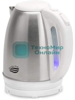 Чайник электрический Великие реки Амур-1 белый, 1.8 л, нержавейка