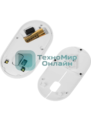 Мышь беспроводная Logitech Pebble M350 белый, 1000 dpi, радиоканал, Bluetooth, USB, кнопки - 3