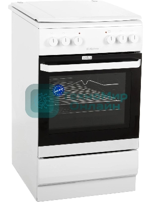 Плита электрическая Hansa FCEW54120 белый, конфорок 4 шт, духовка 62 л, 50 см x 85 см x 60 см