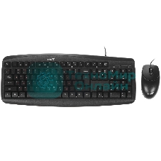 Комплект клавиатура+мышь Genius Smart KM-200 проводной, USB, 1000 DPI, чёрный