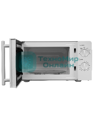 Микроволновая печь Delta DL-86L20 белый, 20 л, 700 Вт, переключатели - поворотный механизм