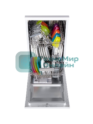 Посудомоечная машина Maunfeld MWF08S, белый, 44.8 см, 9 компл., 49 дБ, класс A+