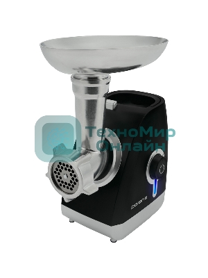 Мясорубка электрическая Polaris PMG 2027L черный, 2000 Вт, 2.0 кг/мин, реверс, защита от перегрузки, металлический лоток, насадки - 5