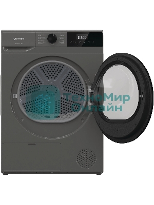 Сушильная машина Gorenje D2HNE82/C серый, 8 кг, сушка - тепловой насос, программ - 15, 59.5 x 84.5 x 58 см