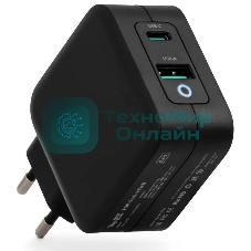 Блок питания TopON TOP-GaN-65WB автоматический 65W 5V-20V 3.25A 2xUSB от бытовой электросети LED индикатор