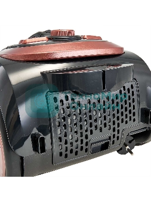 Пылесос Delta LUX DE-3501 СУПЕР-ЦИКЛОН, черный с терракот