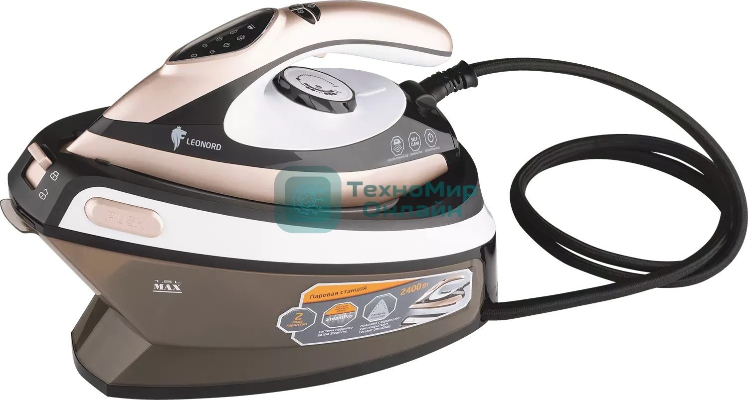 Паровая станция Leonord LE-1806 (2400 Вт, LED дисплей, самооч., керамич.подошва)