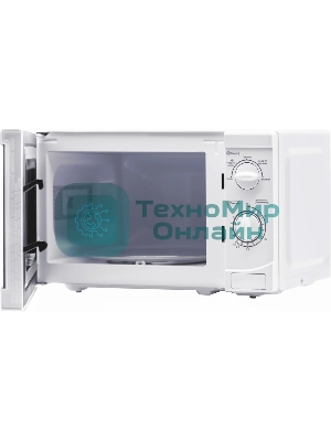 Микроволновая печь HOME HMM207AW белый, 20 л, 700 Вт, переключатели - поворотный механизм