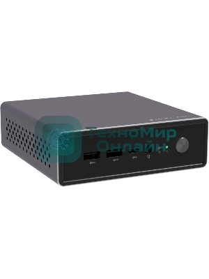 Мини ПК Digma Pro Minimax U1 i3 1215U (1.2) 16Gb SSD512Gb UHDG Windows 11 Pro GbitEth WiFi BT 60W темно-серый/черный (DPP3-ADXW03)