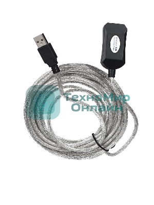 Кабель Aopen/QustКабель-адаптер USB2.0-repeater, удлинительный активный Am-->Af 5м (ACU823-5M) 6938510851314