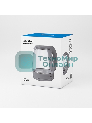 Чайник электрический Blackton Bt KT1800G Black. Мощность: 1500 Вт, Максимальный объем: 1.8 л
