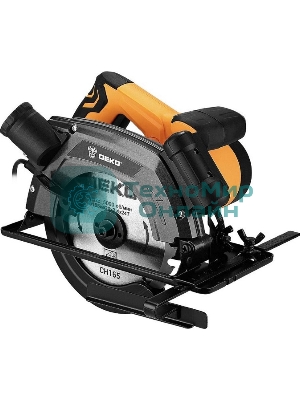 Дисковая (циркулярная) пила DEKO CS1250-D, 1250Вт, 165мм диск