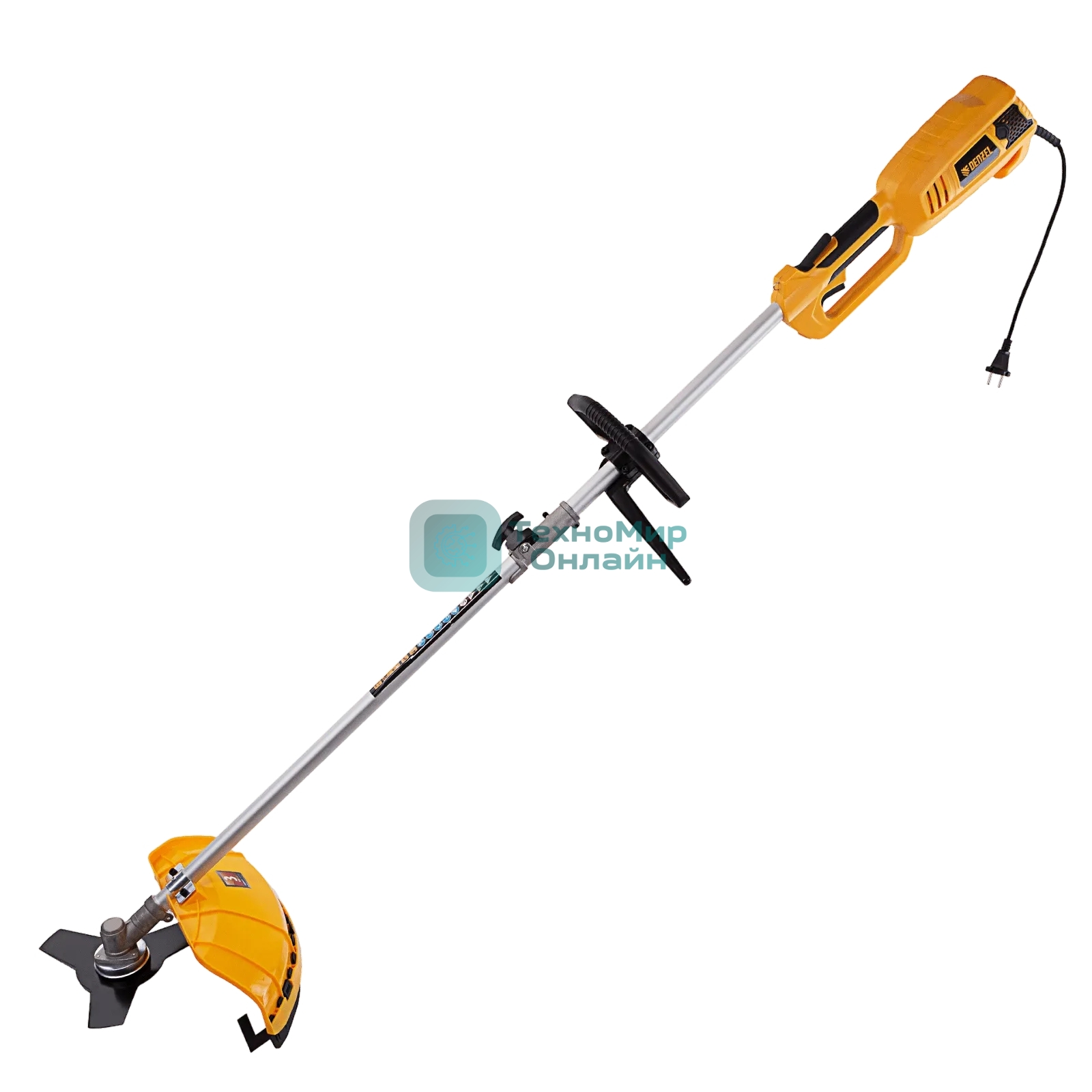 Триммер электрический Denzel TE-1220, 1200 Вт, 380 мм, катушка, диск, разборная штанга