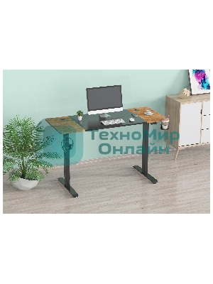 Стол игровой Cactus CS-EDL-BAWD столешница МДФ черный дуб антик, каркас черный