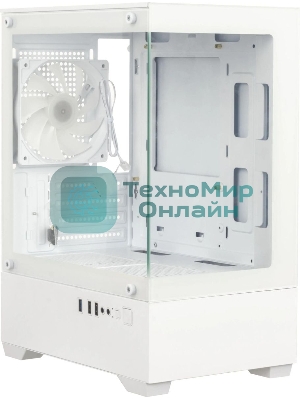 Компьютерный корпус Accord ACC-ZCU2W белый без БП mATX 1x120мм 1xUSB 3.0 1xUSB3.1 audio