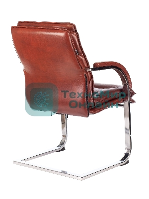 Кресло Бюрократ T-9927SL-LOW-V коричневый, кожа