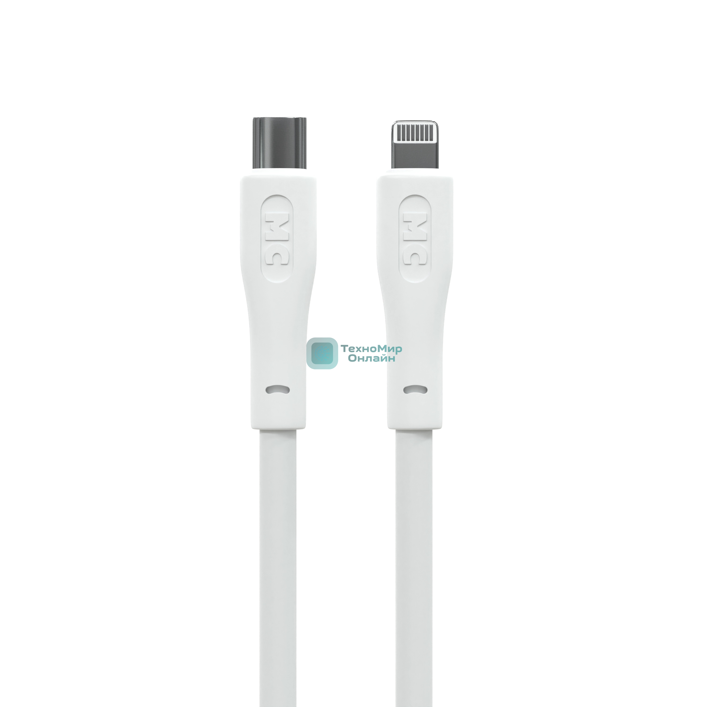 Кабель MORE CHOICE (4620202553119) K60ia 2м USB 3.0A PD 27W для Lightning ng 8-pin Type-C - 2м, белый