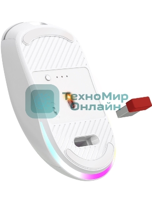 Мышь беспроводная/проводная Defender Stone GM-551 белый, 7200 dpi, радиоканал, Bluetooth, USB, кнопки - 7