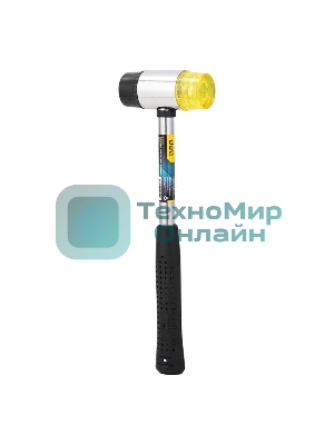 Рихтовочный молоток Deli DL5340 Длина 315 мм, боек резина+пластик (содержит железный песок, не отскакивает при ударе), рукоятка сталь с резиновым покрытием