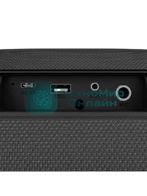 Колонка портативная Ural Молния Тренд черный 180W 1.1 BT/3.5Jack/USB-C 10м 4500mAh (без.бат)