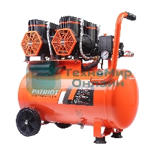 Компрессор поршневой безмасляный Patriot KDS 540 F50 (540 л/мин, 2,8 кВт, 8 бар, 50 л, 2800 об/мин, быстросъем + елочка 1/4)