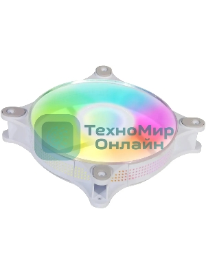 Вентилятор для корпуса GMNG GG-CF120ARGb4-PWMWH белый, 120 мм, 2000 об/мин, 26 дБ, 4 pin