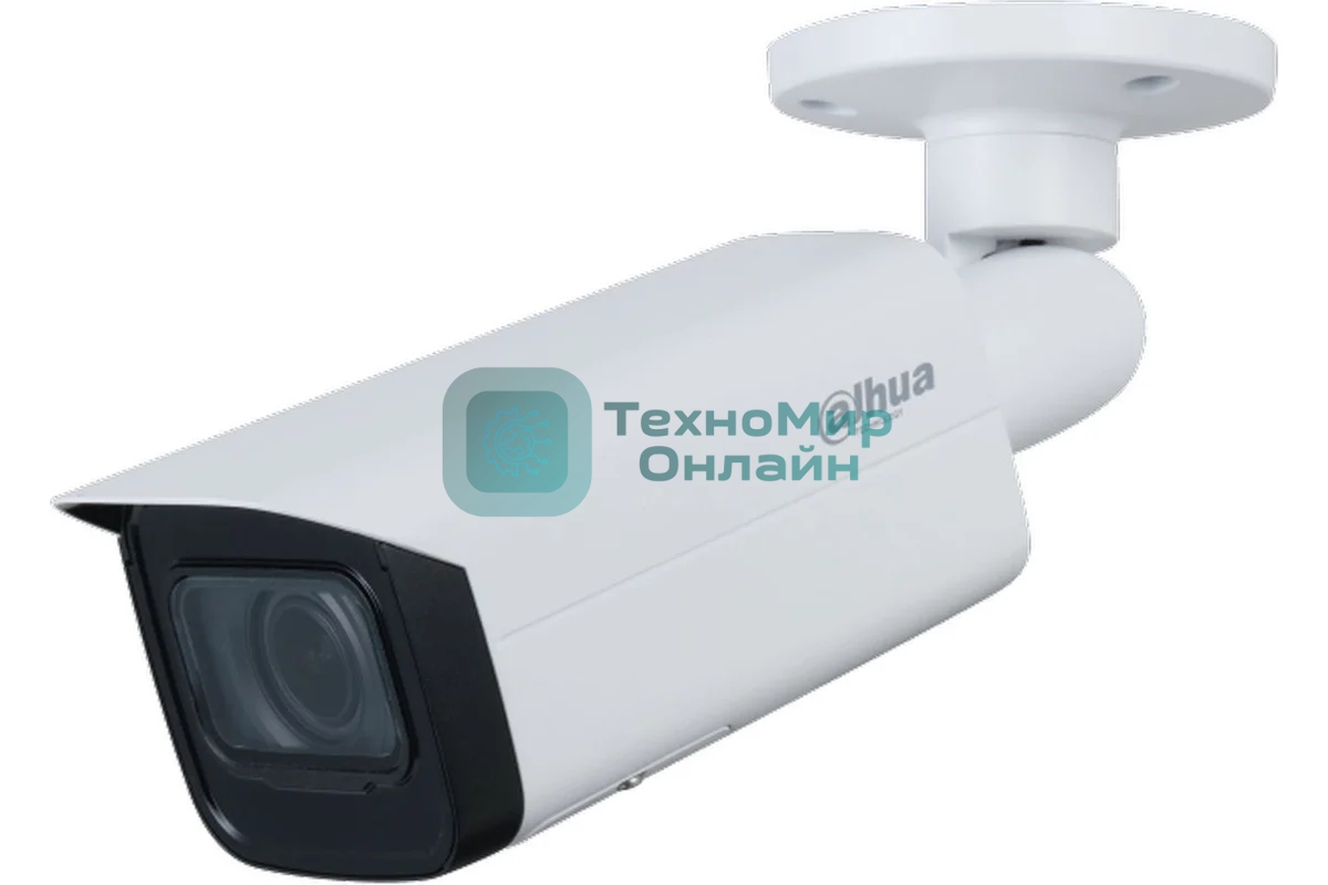 Уличная цилиндрическая IP-видеокамера Dahua 2Мп; 1/2.8” CMOS; моторизованный объектив 2.8~12 мм; механический ИК-фильтр; чувствительность 0.008лк@F1.7; сжатие: H.265+, H.265, H.264+, H.264, MJPEG; 2 п