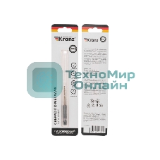 Сверло по металлу Kranz KR-91-5500 2мм Р6М5 ТИТАН шестигранный хвостовик DIN 338 (уп.1шт)